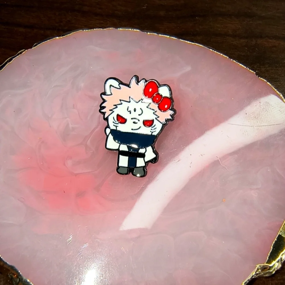 Cute Anime Character Enamel Pin Hello Kitty Anime Jujutsu Kaisen